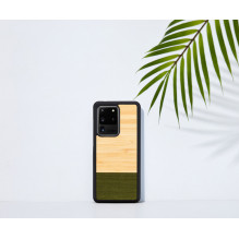 MAN&amp;WOOD dėklas Galaxy S20 Ultra bambuko miško juodas