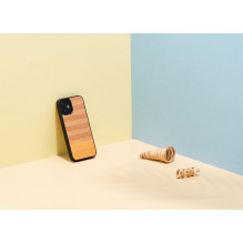 MAN&amp;WOOD dėklas iPhone 12 mini silkės arancia juodas