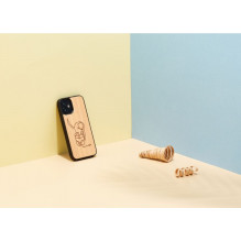 MAN&amp;WOOD dėklas iPhone 12 mini katei su raudona žuvele