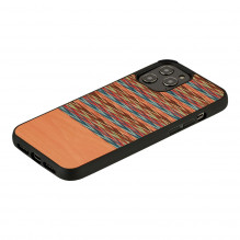 MAN&amp;WOOD case for iPhone 12 / 12 Pro browny check black