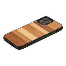 MAN&amp;WOOD case for iPhone 12 Pro Max sabbia black