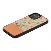 MAN&amp;WOOD case for iPhone 12 Pro Max pink flower black