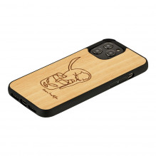 MAN&amp;WOOD case for iPhone 12 Pro Max cat with red fish