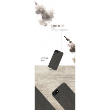MAN&amp;WOOD dėklas iPhone 7 / 8 carbalho juodas
