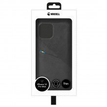 Krusell Sunne CardCover Apple iPhone 12 Pro Max vintage juoda (62177)