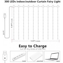 LED lemputė 300 LED šiltai balta X0013lX27J