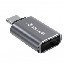 Tellur USB-C į USB-A M / F adapteris 10 Gbps, 3A aliuminio lydinys