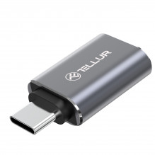 Tellur USB-C į USB-A M / F adapteris 10 Gbps, 3A aliuminio lydinys