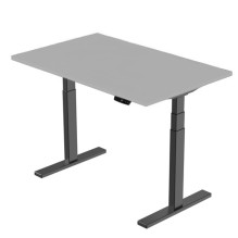 Profesionalus reguliuojamo aukščio stalas, 139cm x 68cm, pilkas