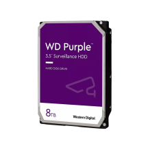 HDD Video Surveillance WD Purple 8TB CMR, 3.5', 256MB, 5640 RPM, SATA, TBW: 180