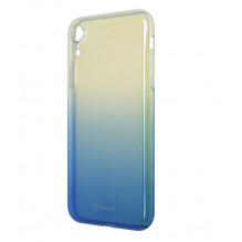 „Tellur“ minkštas nefritas dangtelis, skirtas „iPhone XS“, mėlynas