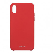 „Tellur Cover“ skystas silikonas, skirtas iPhone XS raudonas