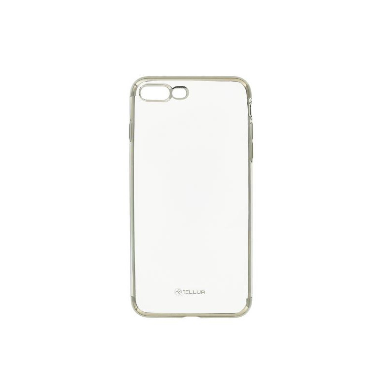 Tellur Cover Silicone Electroplated for iPhone 8 Plus silver