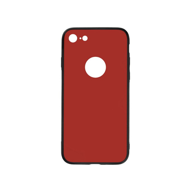 Tellur Cover Glass DUO for iPhone 8 red