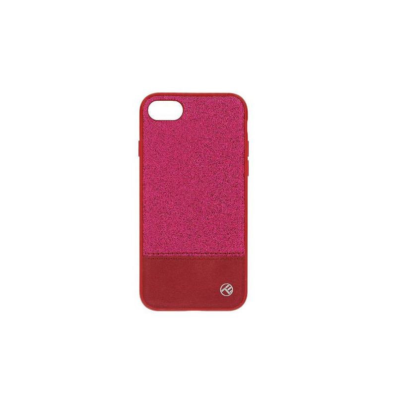 Tellur Cover Synthetic Leather Glitter II for iPhone 8 pink