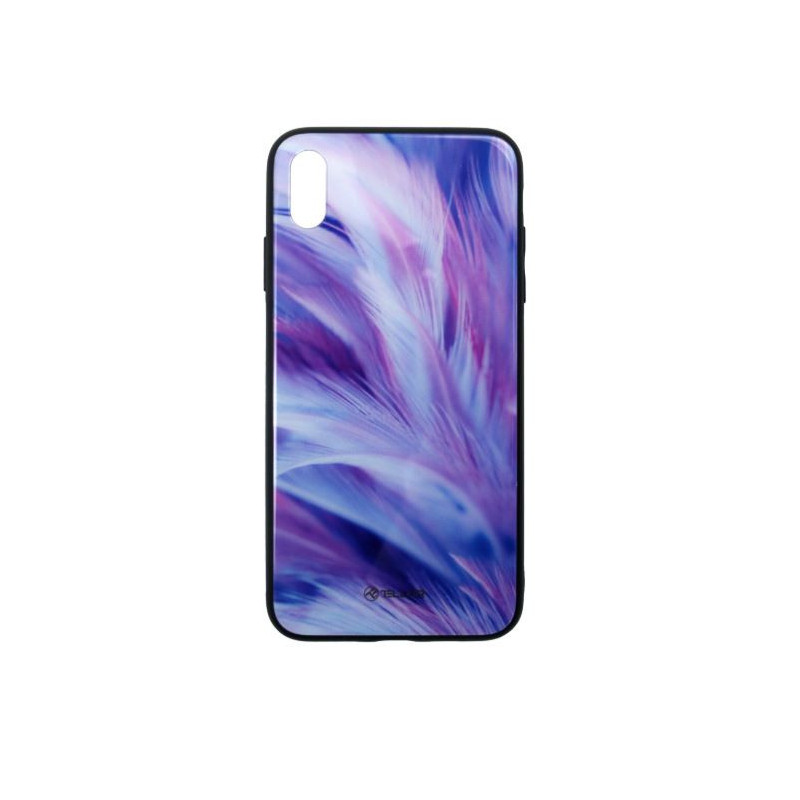 Tellur Cover Glass print for iPhone XS MAX feather