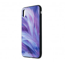 Tellur Cover Glass print for iPhone XS MAX feather