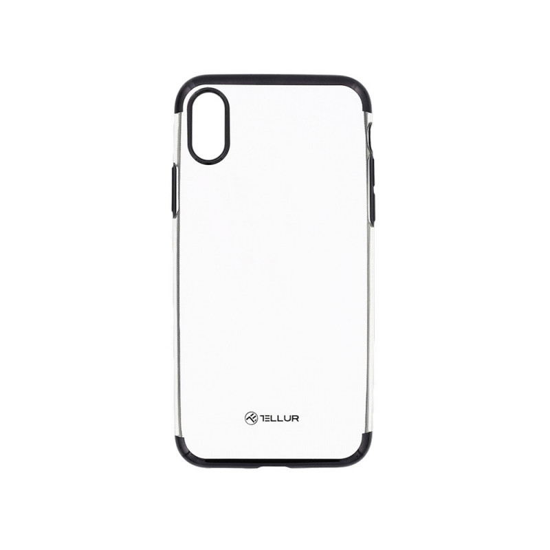 Tellur Cover Silicone Electroplated for iPhone X / XS black