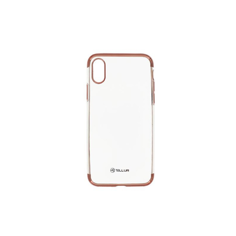 Tellur Cover Silicone Electroplated for iPhone X / XS rose gold