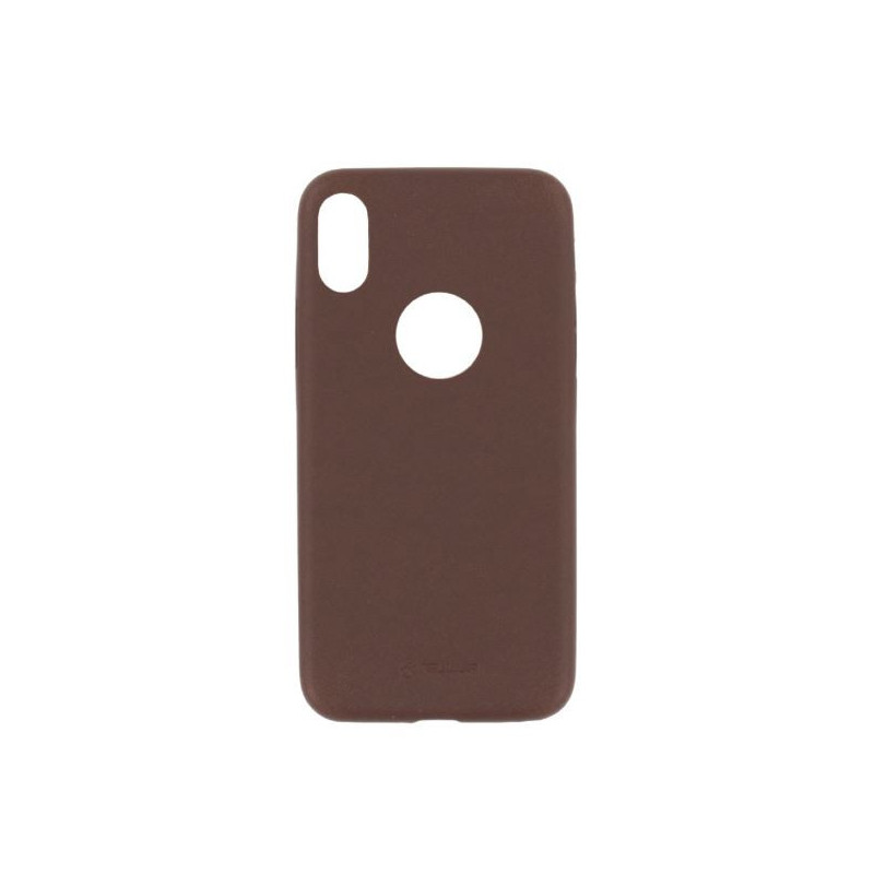 Tellur Cover Slim Synthetic Leather for iPhone X / XS brown