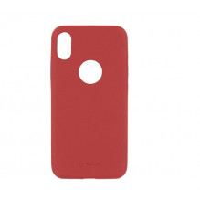 Tellur Cover Slim Synthetic Leather for iPhone X / XS red