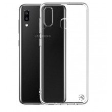 „Tellur Cover Basic Silicone“, skirtas Samsung Galaxy A20, skaidrus