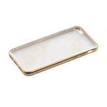 Tellur Cover Silicone for iPhone 7 Butterfly gold