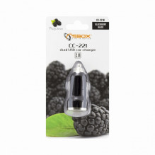Sbox CC-221B Dual USB automobilinis įkroviklis CC-221B blackberry black
