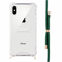 Lookabe Necklace iPhone X / Xs gold green loo013