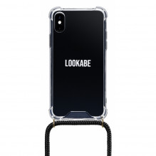 Lookabe karoliai iPhone Xs Max auksiniai juodi loo005