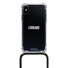 Lookabe karoliai iPhone X / Xs auksiniai juodi loo003