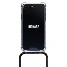 „Lookabe“ karoliai „iPhone 7“ iš 8+ auksiniai juodi loo002