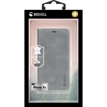 Krusell Sunne 4 Card FolioWallet Apple iPhone XS vintage grey