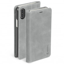 Krusell Sunne 4 Card FolioWallet Apple iPhone XS Max vintage grey