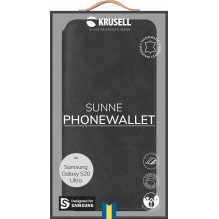 Krusell Sunne PhoneWallet Samsung Galaxy S20 Ultra vintage juoda