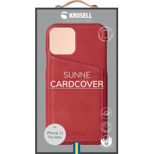 Krusell Sunne CardCover Apple iPhone 11 Pro Max vintage raudona (61795)