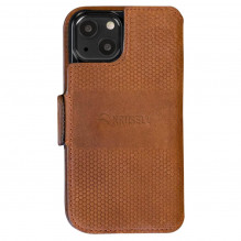 Krusell Leather PhoneWallet Apple iPhone 13 mini cognac (62397)