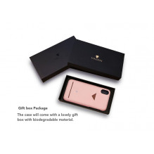 VixFox kortelės lizdo nugarėlė iPhone X / XS rožinė