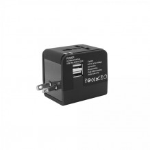 Sbox TA-23 Universal Travel Adapter with Dual USB Charger