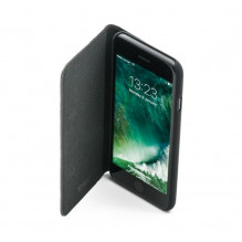 Tellur Book case Ostrich Genuine Leather for iPhone 7 black