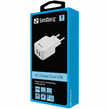 Sandberg 440-57 AC Charger Dual USB 2.4+1A EU