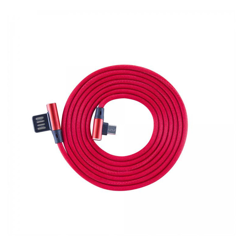 Sbox USB- Micro USB 90 M / M 1.5m USB-MICRO-90R strawberry red