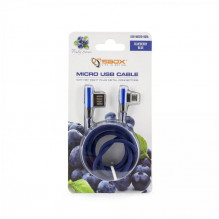 Sbox USB- Micro USB 90 M / M 1,5 m USB-MICRO-90BL mėlyna mėlyna