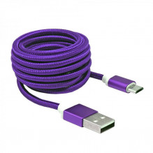 Sbox USB- Micro USB M / M 1m USB-10315U plum purple