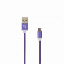 Sbox USB- Micro USB M / M 1m USB-10315U plum purple