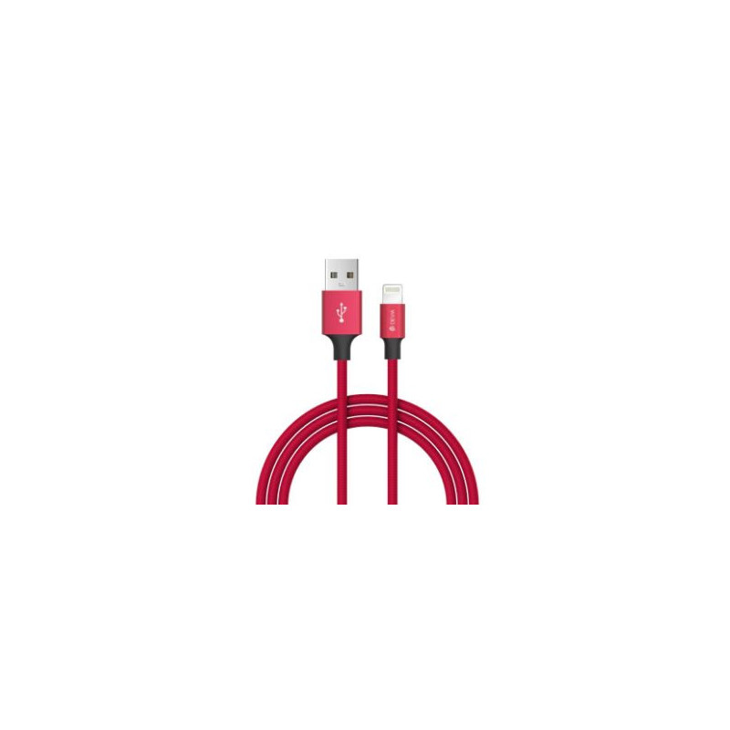 Devia Pheez serijos USB-C TO Lightning kabelis 1M raudonas
