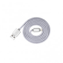 Devia Fashion Series Cable for Lightning (MFi, 2.4A 1.2M) sidabrinis