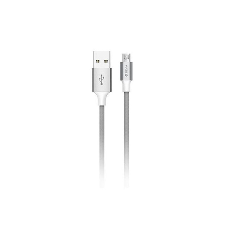 Devia Pheez Series Cable for Micro USB (5V 2.4A, 2M) grey