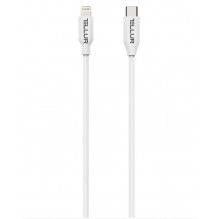 „Tellur Data“ kabelis, „Apple MFI“ sertifikuotas, C tipo iki „Lightning“, 1 m baltas