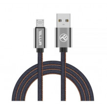 Tellur Data cable, USB to Micro USB, 1m denim